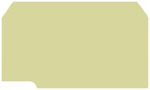 Plaque de fermeture Weidmüller SAKR BE 42×1.5mm beige
