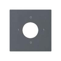 Kit frontale per interruttore a chiave S0 60×60mm kallysto 0-1-0-1 antracite