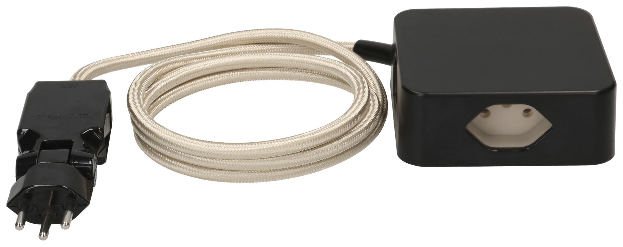 Fiche multiple MH Cube 4×T13 no câble 2m or "sable"