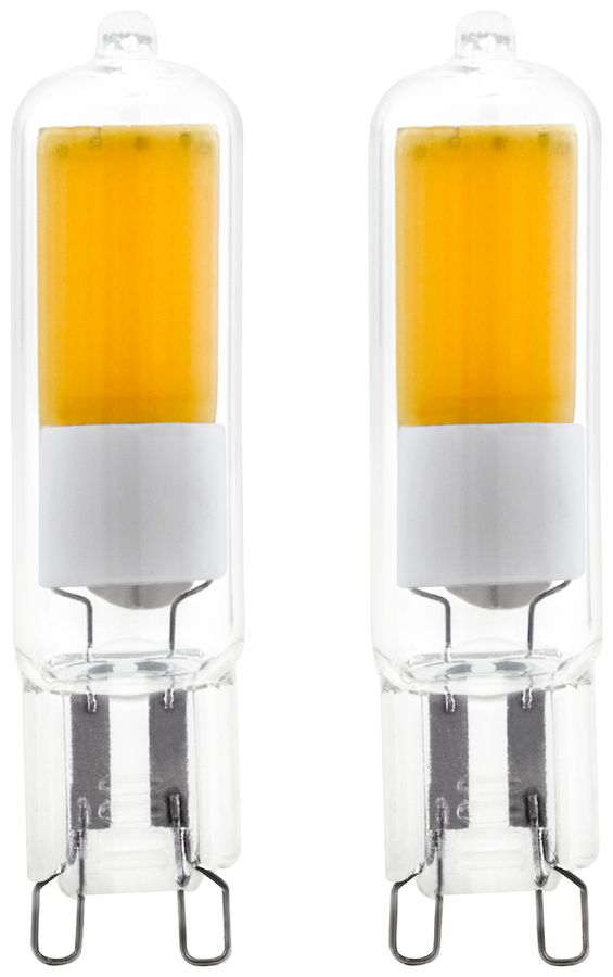 Lampe LED Eglo G9 2W 200lm 4000K 15×60mm COB clair 360° 2pce