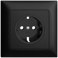 UP-Frontset Feller EDIZIOdue für Schuko-Steckdose 88×88mm schwarz