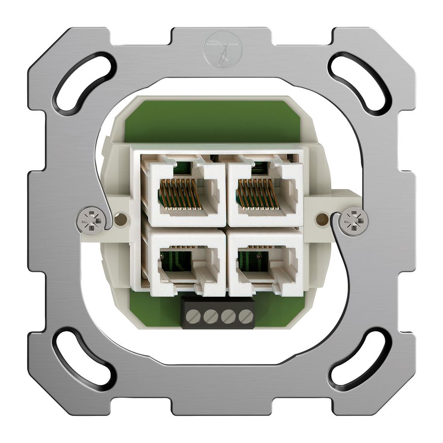 Presa INC 4×RJ45/u 4P sep. FH ITplus