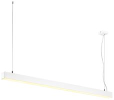 Luminaire suspendu LED SLV Q-LINE DALI SINGLE 47W, 3200lm, 3000K, 1500mm, blanc