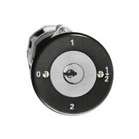 UP-Drehschalter FH 1/1P schwarz mit Sicherheitsschloss