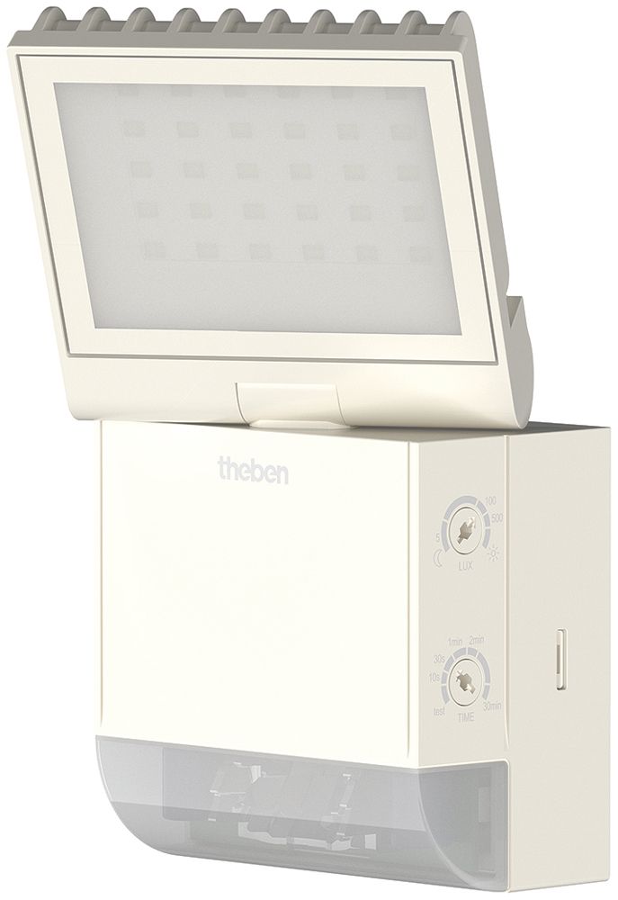 Projecteur LED theLeda S 8.5W 900lm 4000K avec détecteur de mouvement blanc IP55