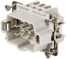 Stifteinsatz Weidmüller HDC HE 500V 24A 6L Zugfederanschluss Gr.3