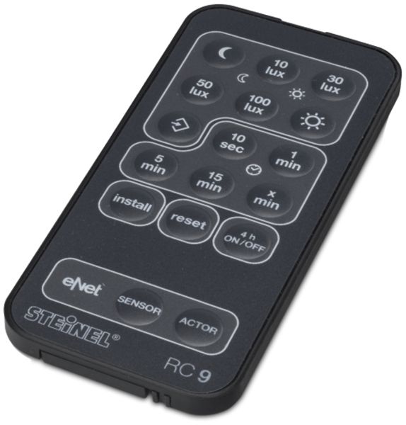 Télécommande Steinel RC 9 pour détecteurs sensIQ/S, iHF 3D et appliques XLED PRO