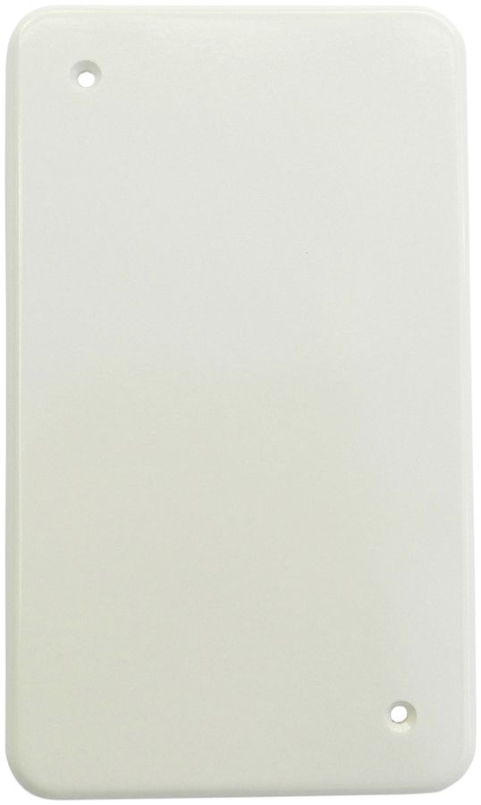 Abdeckplatte I-I 2 Befestigungslöcher diagonal weiss