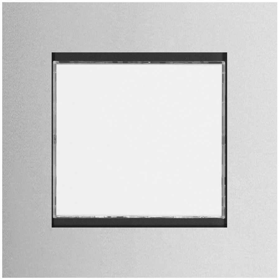 Ruftaster Modul Hager elcom.modesta 2-Draht mit LED-Schild für 1 Whg. Edelstahl