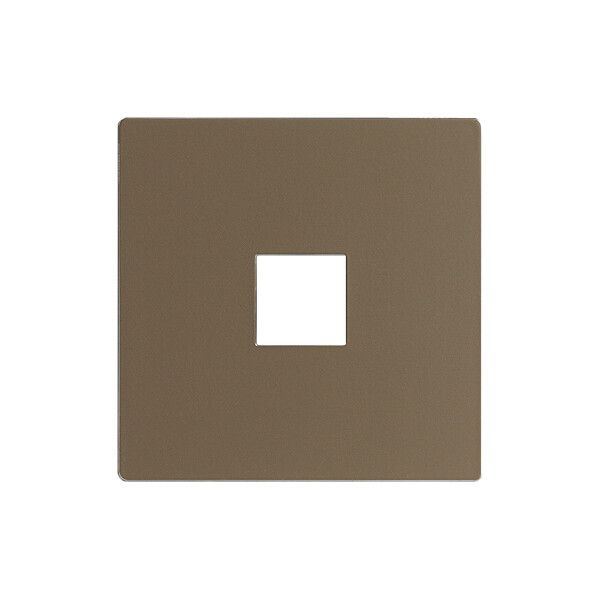 Placca frontale EDIZIOdue elegance per tasto semplice hazel