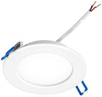 LED-Downlight Tridonic DLA flat 8.8W 3000…5500K IP44 VWB Ø122×27mm weiss