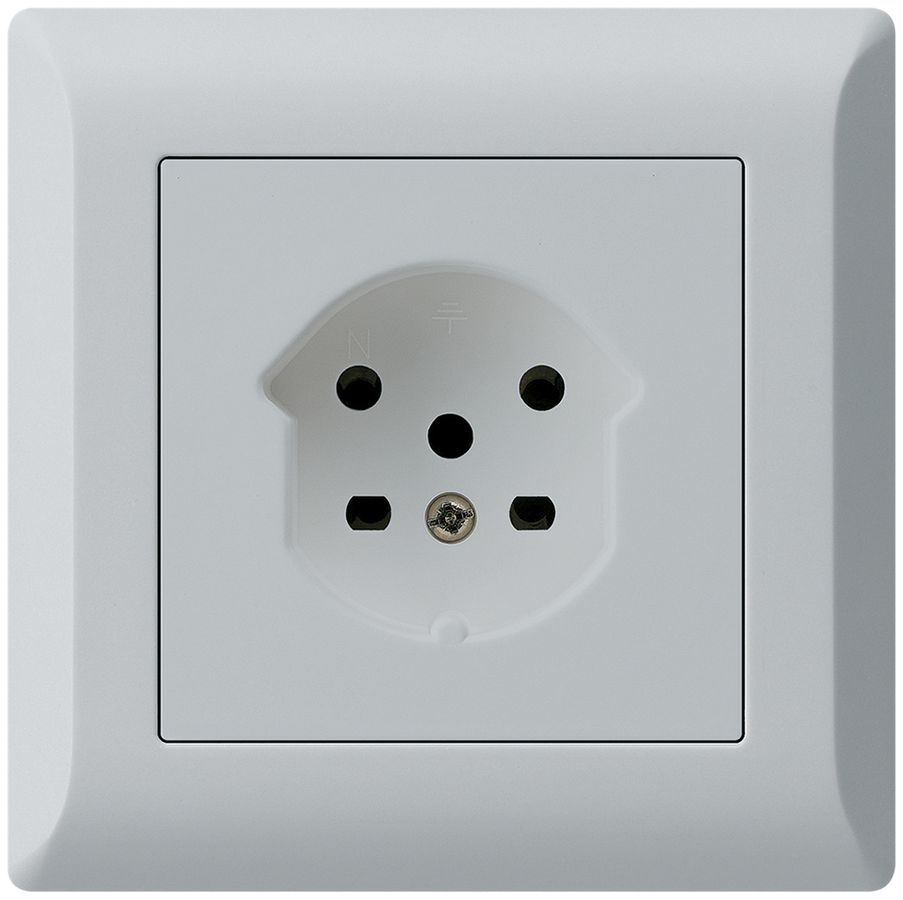 UP-Steckdose HA kallysto.line Typ 15 mit Steckklemmen lichtgrau