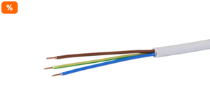 Installationskabel FE0 3×1,5mm² LNPE grau Dca, Spule à 500m