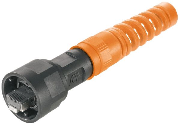 Stecker RJ45 Weidmüller V1 Bayonett Kunststoff Knickschutz, Cat.6A