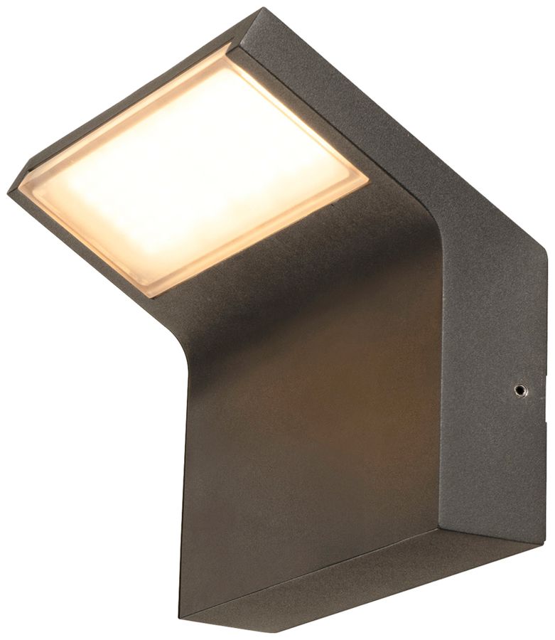 LED-Wandleuchte SLV ORDI 10W 700lm 822 IP65 DIM 118×180×162mm schwarz