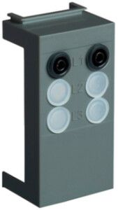 Support Hager FV+ set de montage 3P DIN00 pour instruments de mesure enfichables