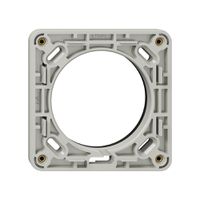 NUP-Montagerahmen NEVO, 1×1, mit Moosgummidichtung, 87×87mm, lichtgrau