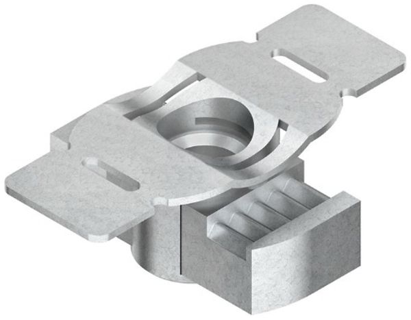 Ecrou coulissant denté Niedax, filetage M6 p.SW 22mm, acier zingué