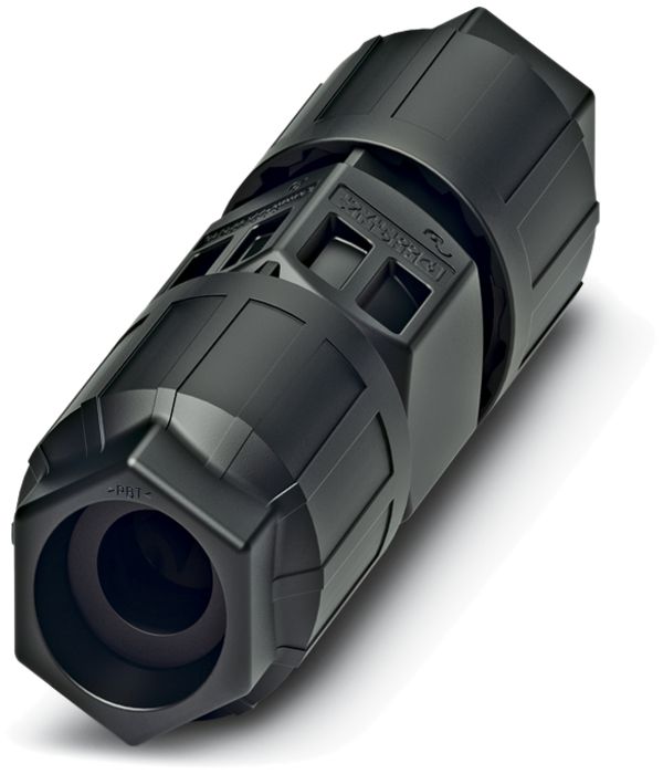 Leitungsverbinder QUICKON 2LPE 0.5…1.5mm² Ø4…9mm 2×Mutter schwarz