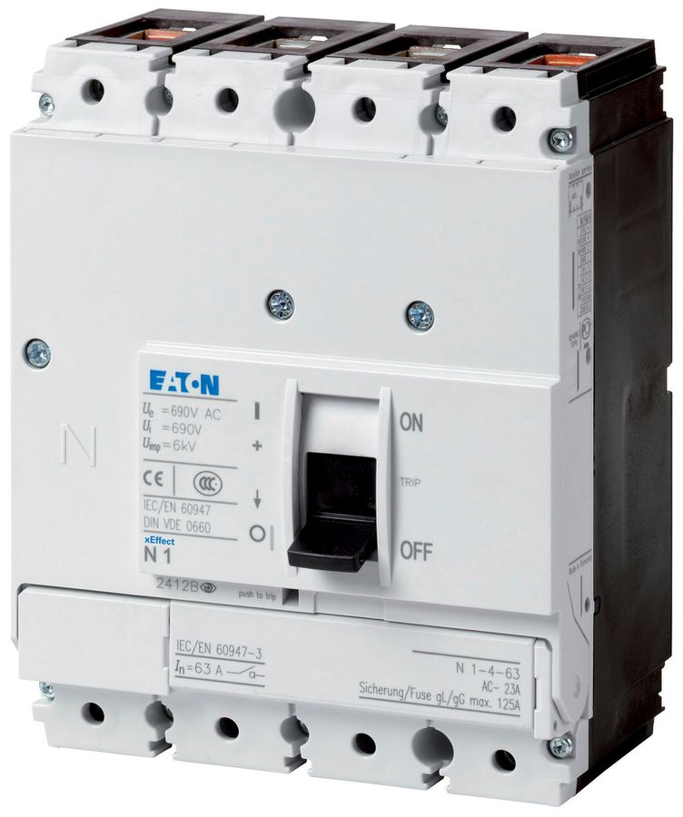 Sezionatore di carico AP Eaton PN1-4-100 4P 100A 690V nero