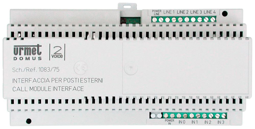 Interface AMD Urmet, pour 2VOICE, pour module extérieur