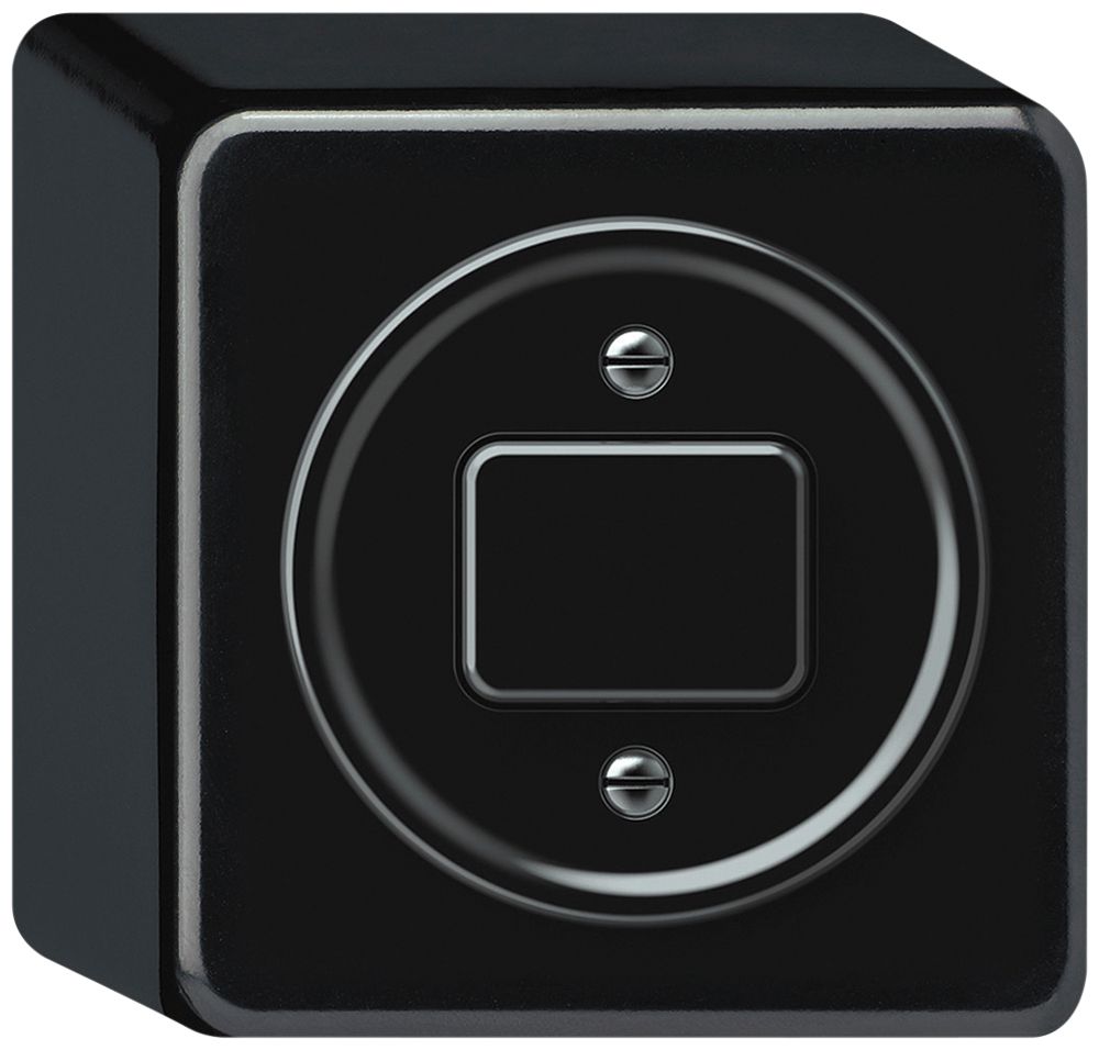 Interrupteur à poussoir AP origin sch 3 88×88×54mm noir
