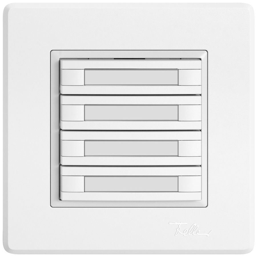 UP-Universaltaster EDIZIO.liv UNI SNAPFIX® o.LED 4× 2-Tbed.Pap.ws