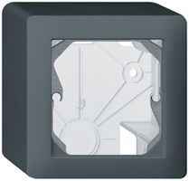 AP-Kopfzeile Hager kallysto 1×1 86×86mm anthrazit