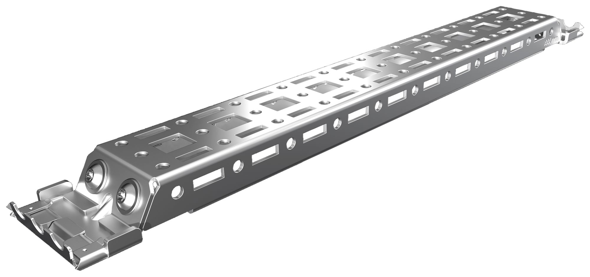 Profilschiene Rittal AX 2394.350 376mm 45.5×10mm grau
