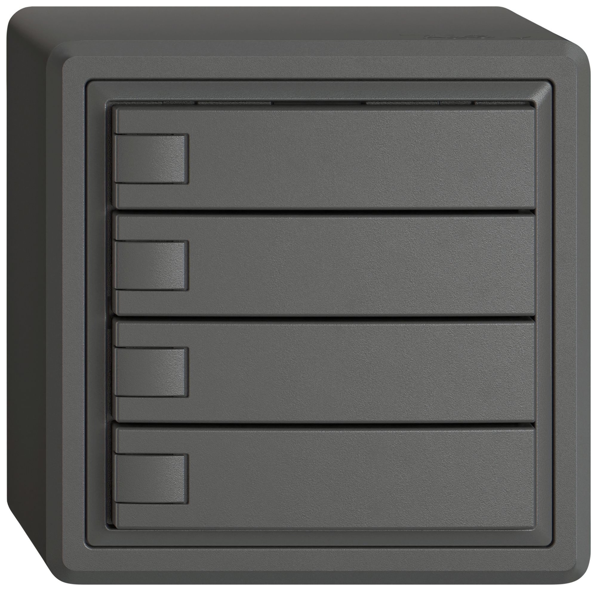 AP-Universaltaster EDIZIO.liv UNI SNAPFIX® 12…48V o.LED 4× 1-Tbed.dgu