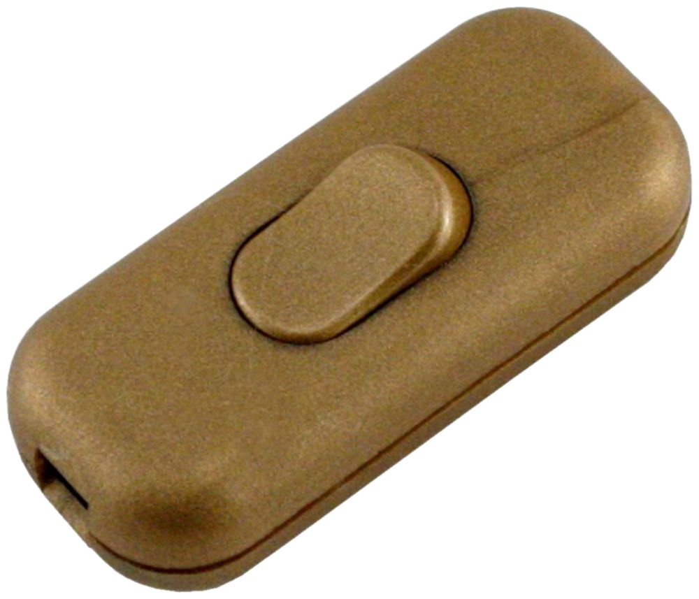 Zwischenschalter Elektrogros für Flachkabel, gold