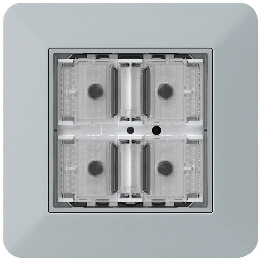 Poussoir KNX ENC KTR p.4×touches 4×points actionnables LED gris