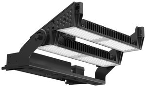 LED-Strahler DOTLUX HLFsport 800W 120600lm 4000K IP66 115×35° 1-10V schwarz