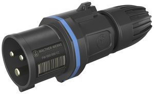 Stecker CEE NEO 3P 16A 200…250V 6h blau IP54 schraublose Klemme