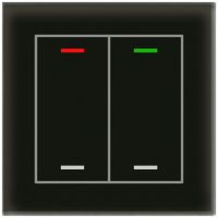 UP-Taster KNX RGBW MDT BE-GTL20S.01S 2T/4B Glas schwarz "neutral"