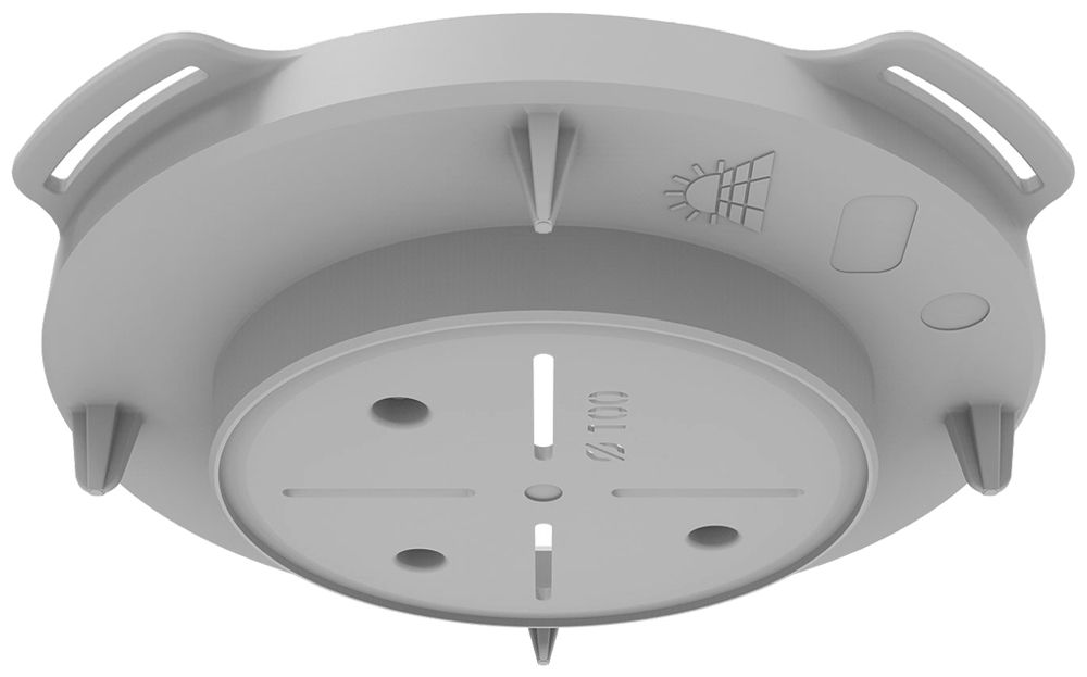 Élément frontal Spotbox Mini Flex Ø100mm pour béton coulé sur place gris