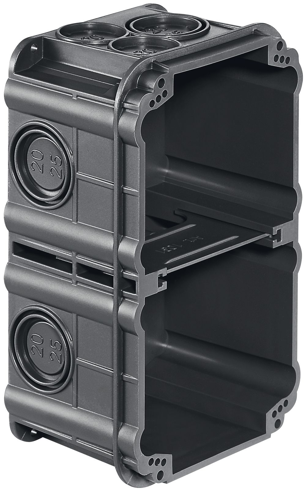 Scatola INC HSB Basic per calcestruzzo 2×1, 130×70×52 mm