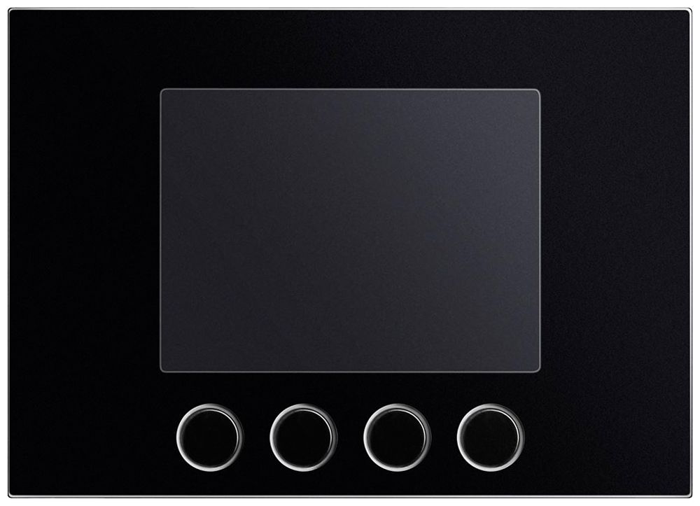 Placca frontale per modulo display Urmet Alpha, IP55, nero