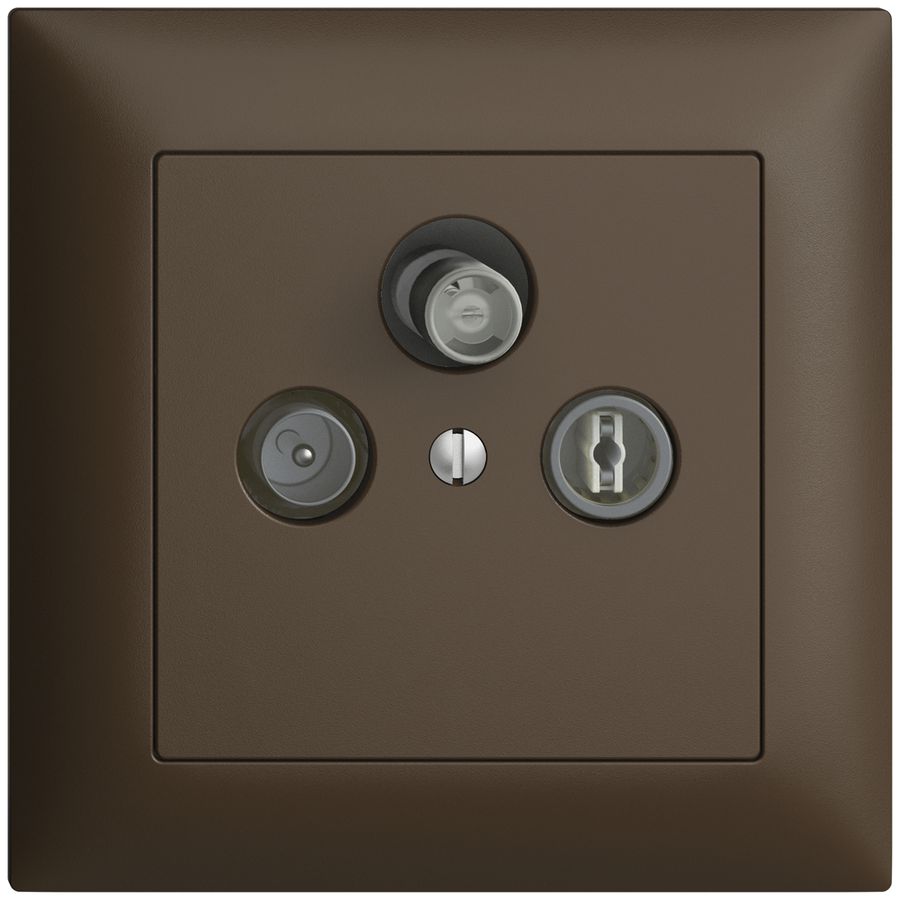 Prise d'antenne ENC SAT/TV/R DB53 EDIZIOdue coffee avec SAT-F