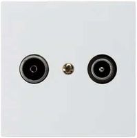 UP-Antennendose kallysto R/TV 19dB Durchgangsdose weiss