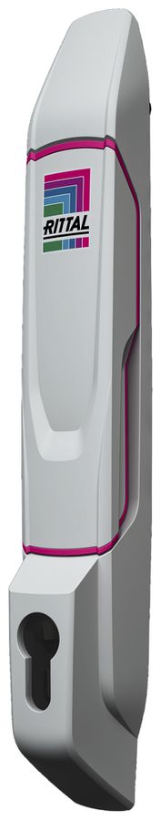 Maniglia Rittal VX 8618.210 comfort per VX/VX IT per KESO/KABA grigio