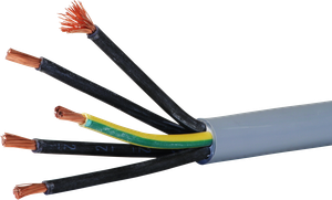 Steuerkabel LiYY 5×10mm² nummeriert grau
