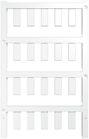 Marqueur d'appareil Weidmüller MultiCard ESG enfichable 15×6mm PA66 blanc
