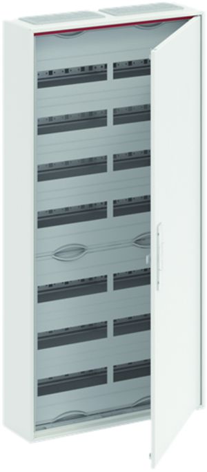 AP-Kleinverteiler ABB CA 27V, 2-Feld 7-reihig 168TE, Tür