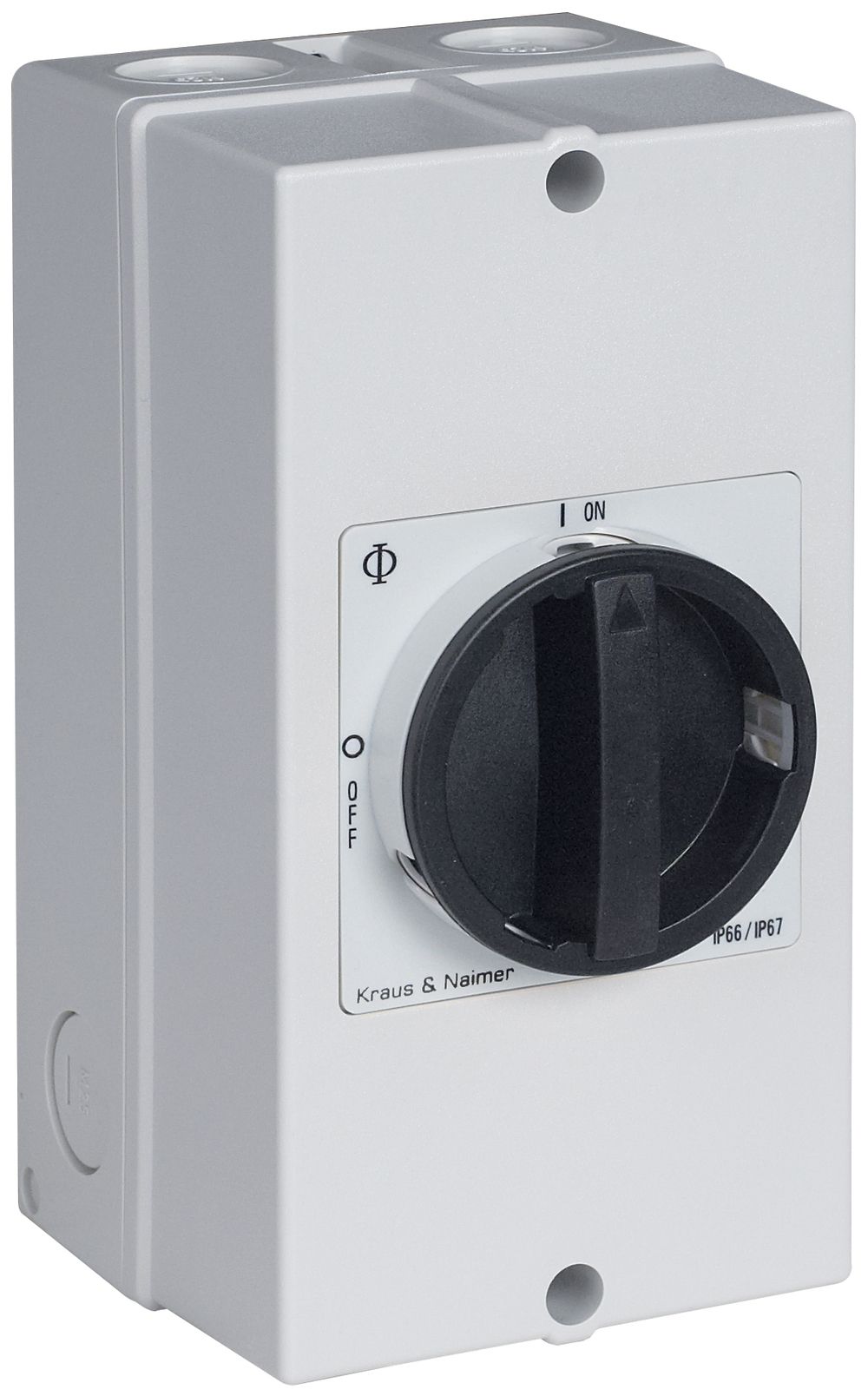 AP-Lasttrennschalter K&N 40A/400V 0/3L IP66/67 schwarz/grau, "O-I"