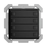 UP-Taster KNX 4-fach EDIZIOdue schwarz RGB ohne LED