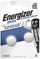 Pila bottone ENERGIZER Ultimate litio 3V 155mAh CR2025 sicurezza bambini 2 pezzi