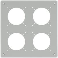 UP-Kopfzeile ELEMENT SNAPFIX® 2×2 225×225mm aluminium