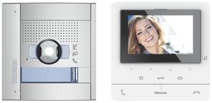 Video-Türsprechanlage Set EFH Bticino, 2-Draht, SFERAnew / CLASSE 100