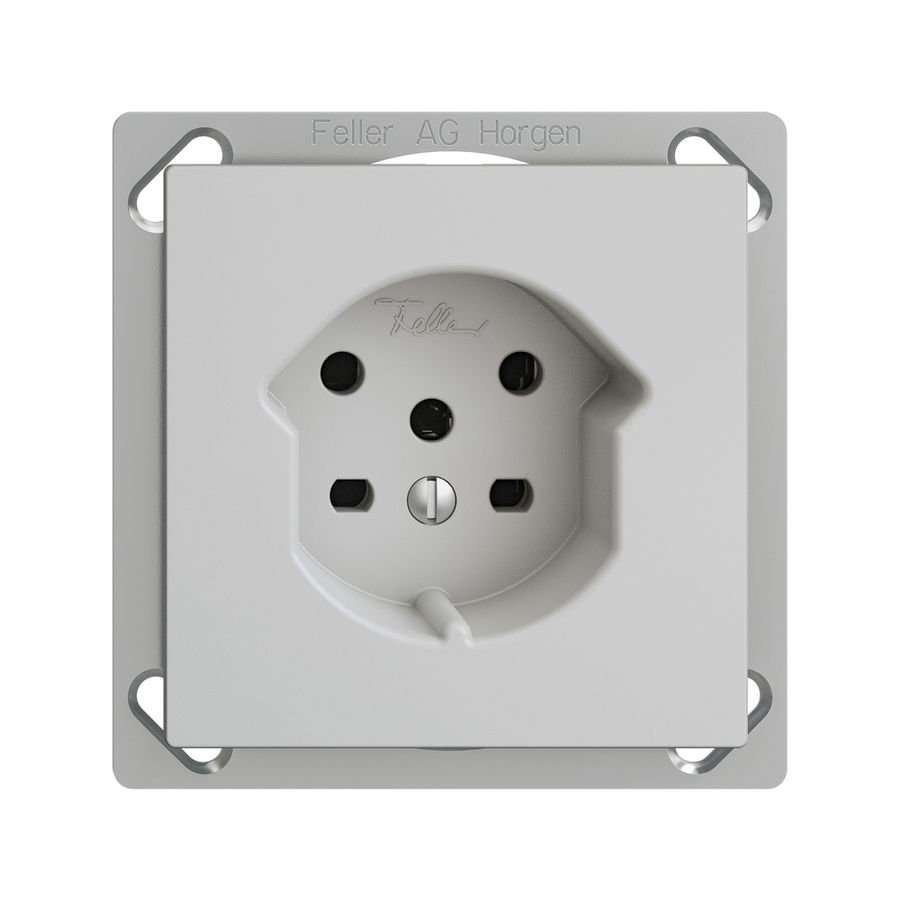 EB-Steckdose EDIZIOdue T15 hellgrau